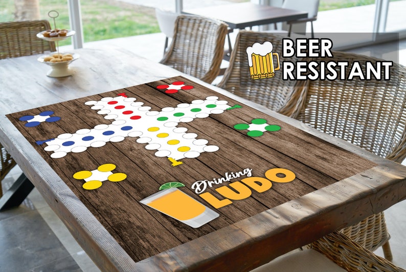 Giant Drinking Ludo Game Personalized Bachellor & image 2