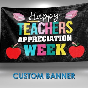 Thank You Teachers Hintergrund-Banner – 180 X 115 Cm, Mit Ösen, Für Lehrer-Wertschätzung
