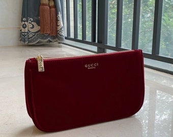 gucci velvet makeup bag