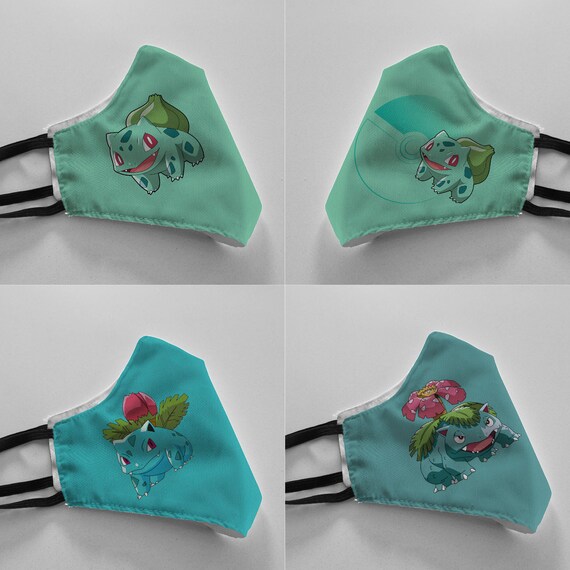 Bulbasaur Face Mask | Etsy