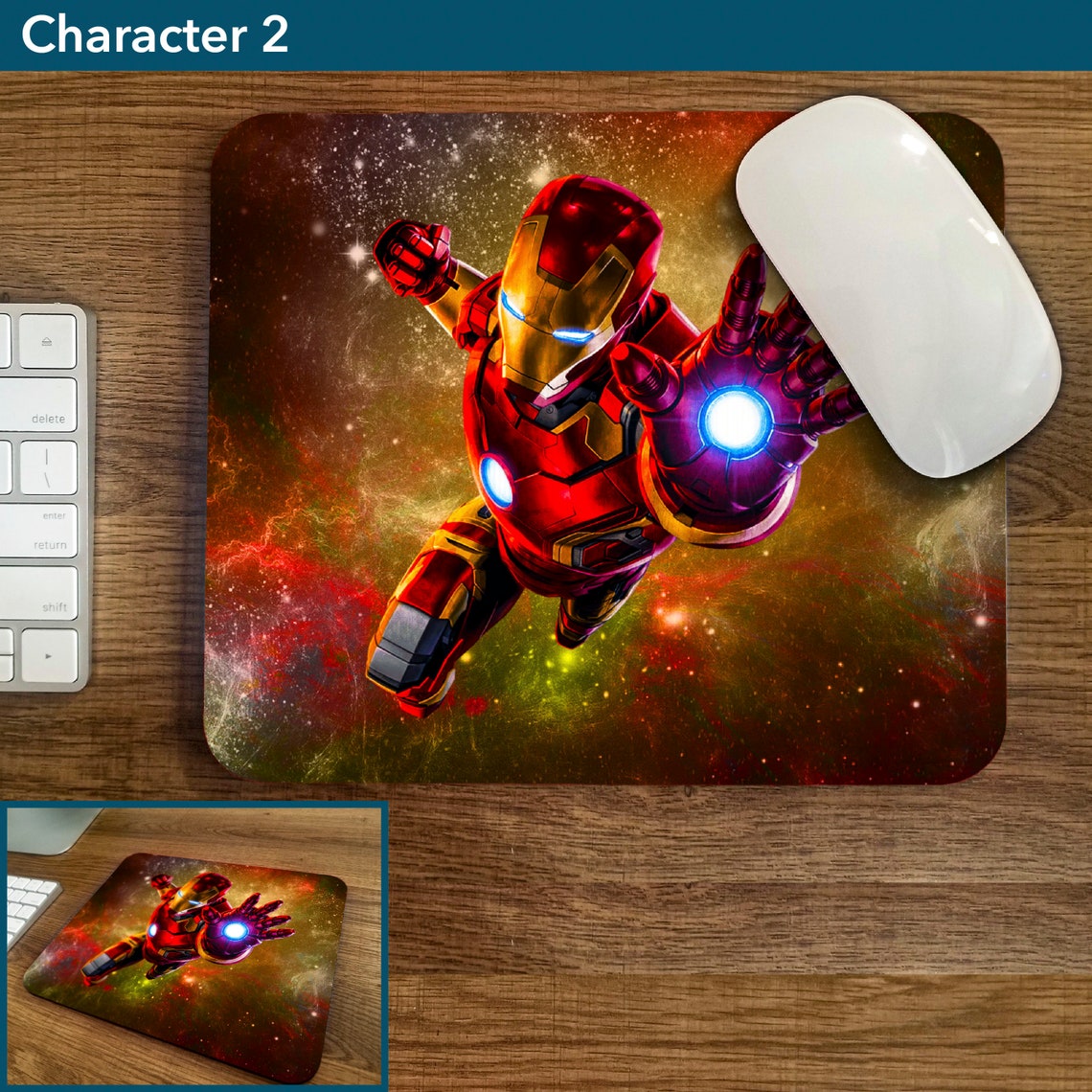 Super Hero Mouse Pad Etsy