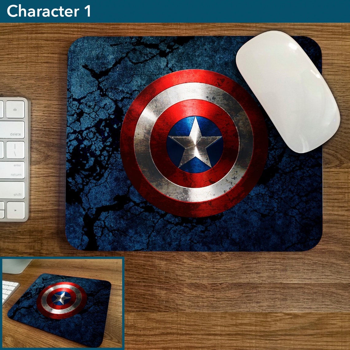 Super Hero Mouse Pad Etsy