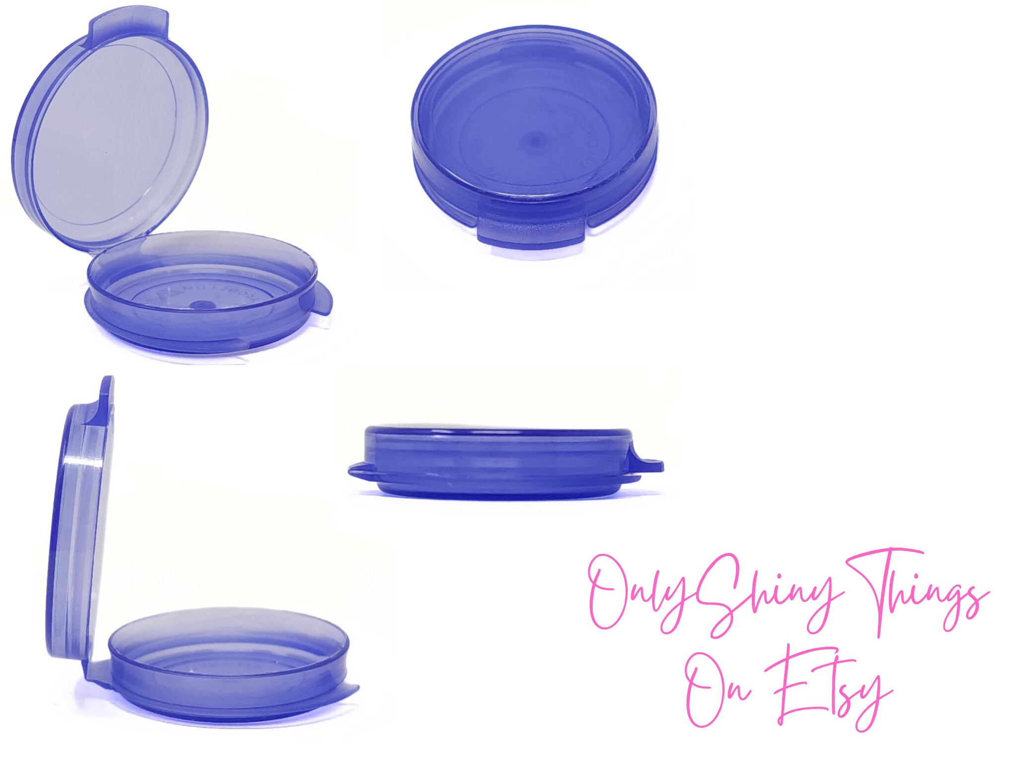 Small Containers With Attached Clamshell Lids for Makeup Samples ...