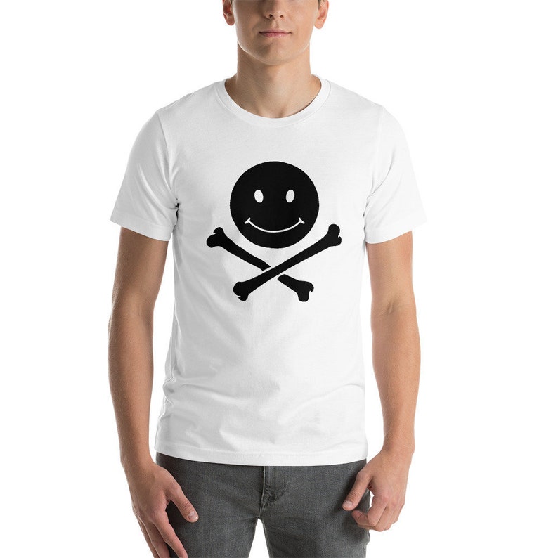 P-O-P SKULL N' SMILEY Personalized Unisex Premium T-Shirt Bella Canvas 3001 image 1