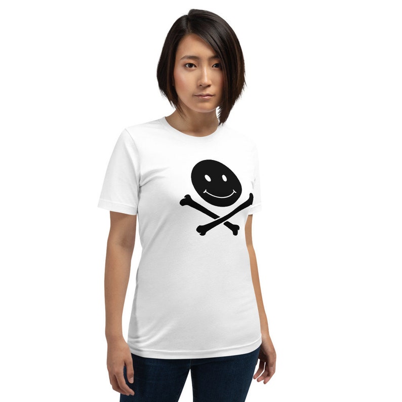 P-O-P SKULL N' SMILEY Personalized Unisex Premium T-Shirt Bella Canvas 3001 image 3