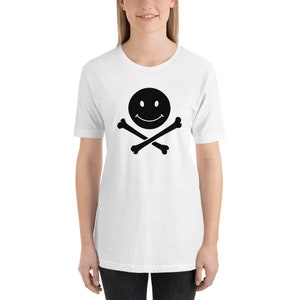 P-O-P SKULL N' SMILEY Personalized Unisex Premium T-Shirt Bella Canvas 3001 image 2