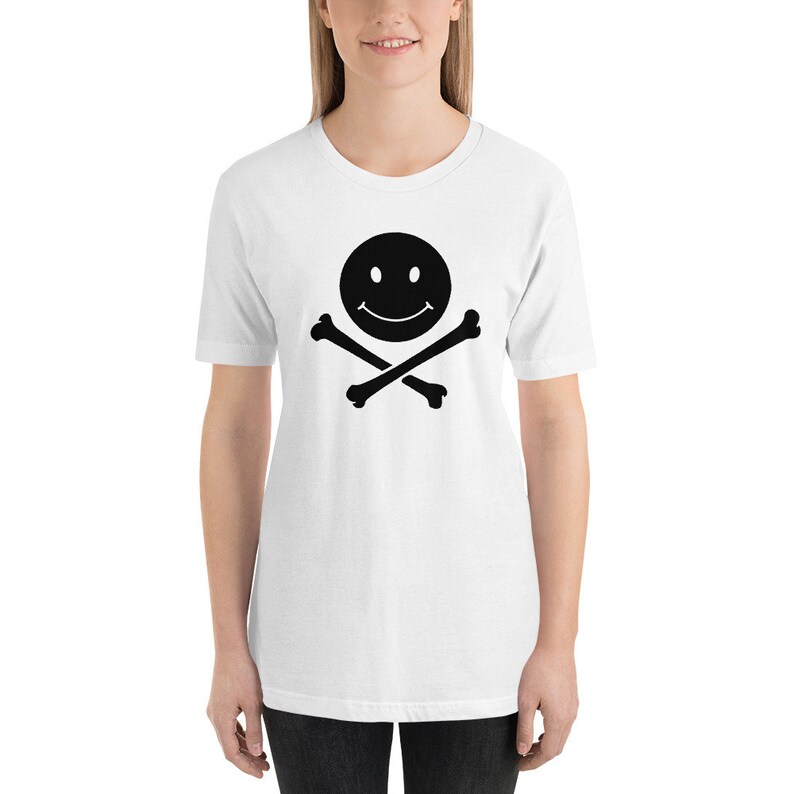 P-O-P SKULL N' SMILEY Personalized Unisex Premium T-Shirt Bella Canvas 3001 image 2