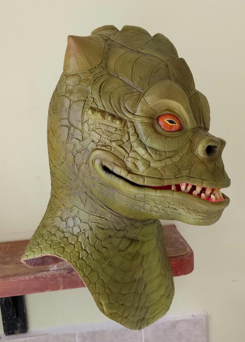 Bossk Reptilian Mask Cosplay Costume Halloween Prop Bust Adult Full ...