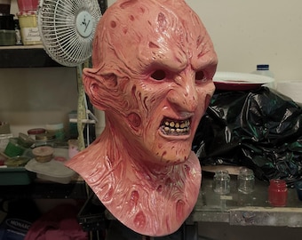 Realistic Freddy Krueger Mask – Handmade Latex Horror Prop, Nightmare on Elm Street