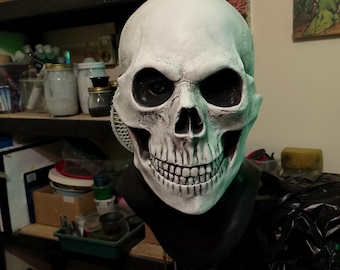 Realistisch wit latex schedelmasker - Halloween-kostuumrekwisiet voor hoofd