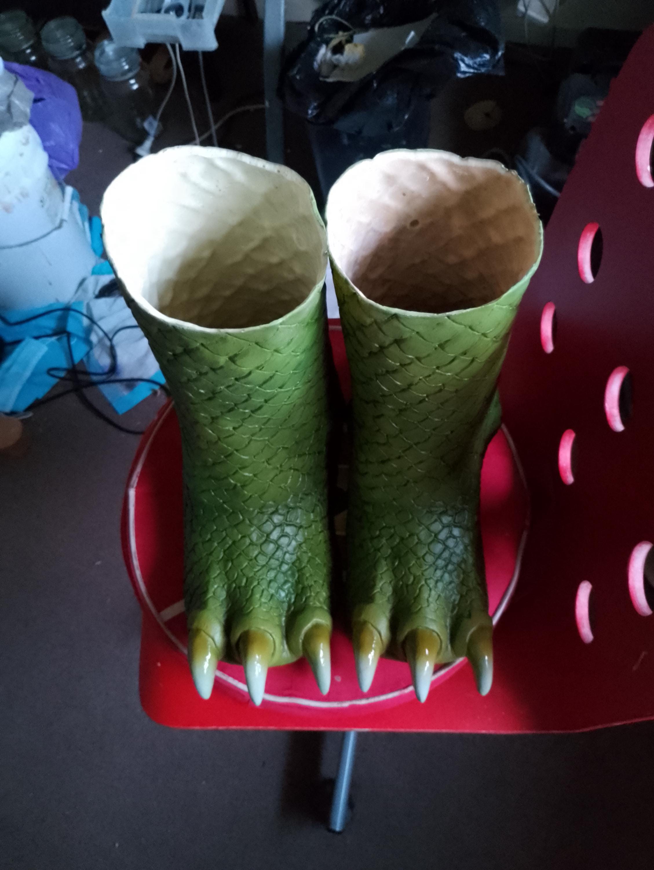 Bossk Reptilian Feet Cosplay Costume Halloween Adult Shoe Size up to 13 ...