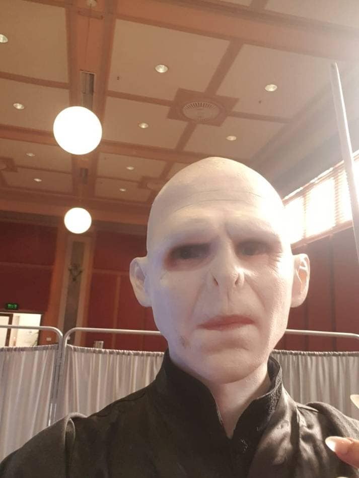 Lord Voldemort Latex Mask Cosplay Halloween Prop Bust Adult Etsy