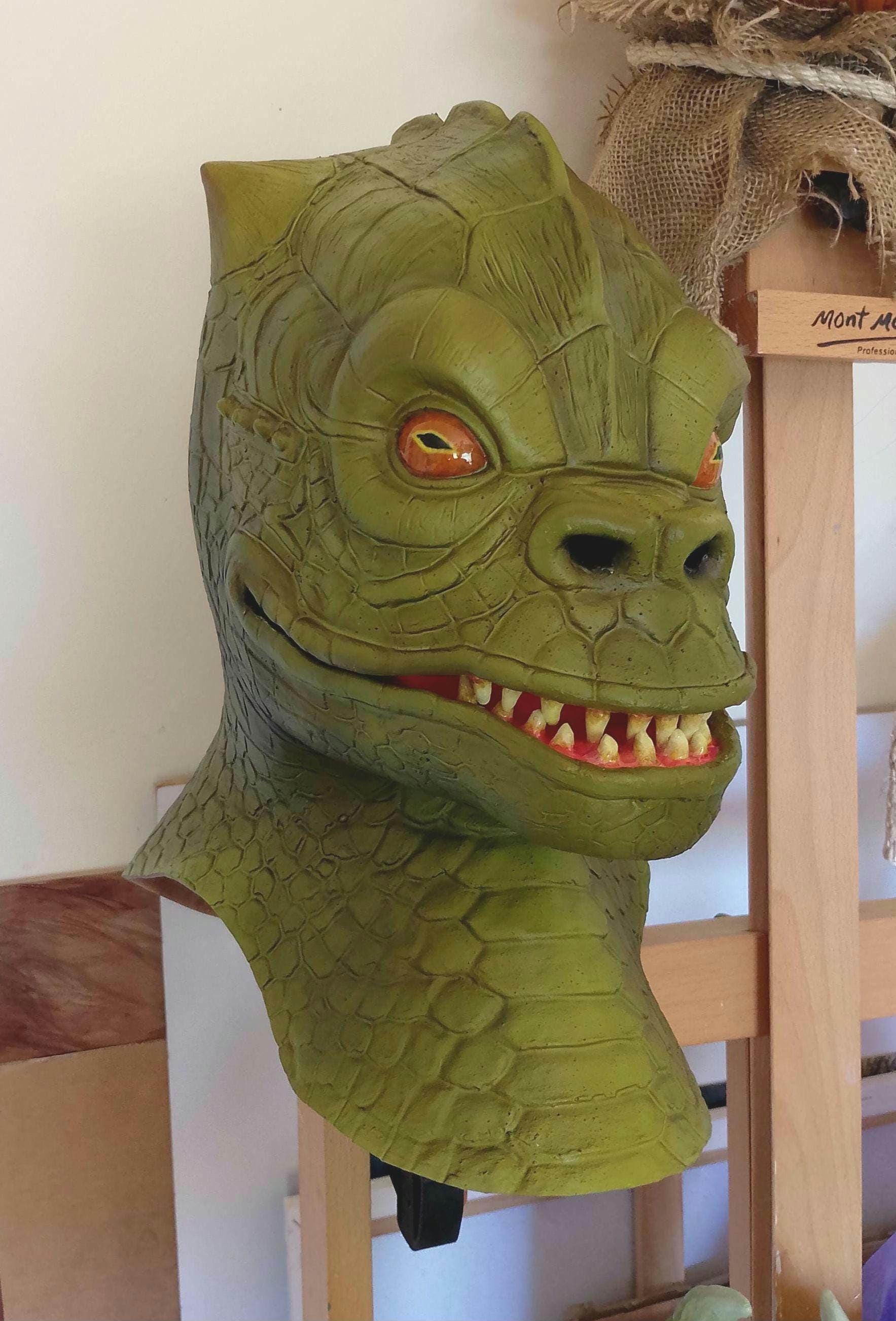 Bossk Reptilian Mask Cosplay Costume Halloween Prop Bust Adult Full ...