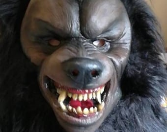 Handgemaakt weerwolflatexmasker, realistisch beest Halloween-rekwisiet, zendspoel cosplay schepsel