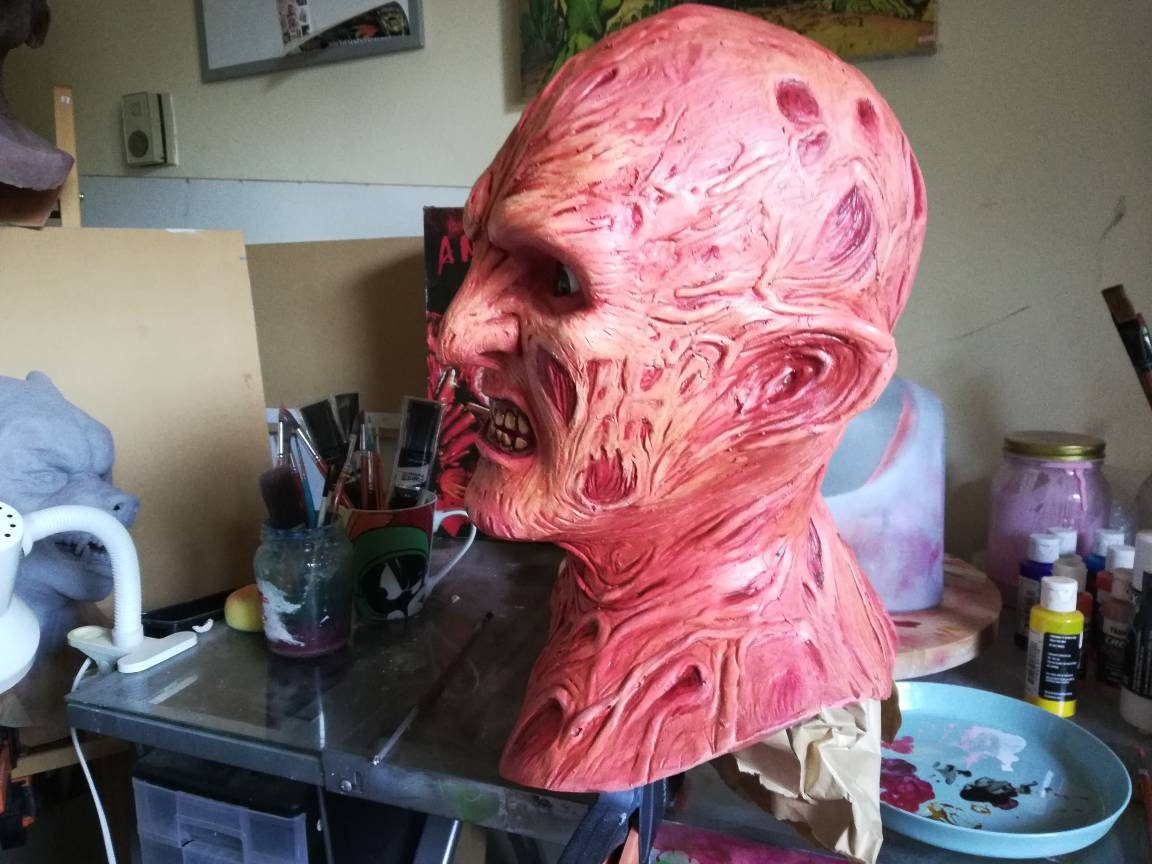 Freddy Krueger Mask Latex A Nightmare On Elm Street Etsy