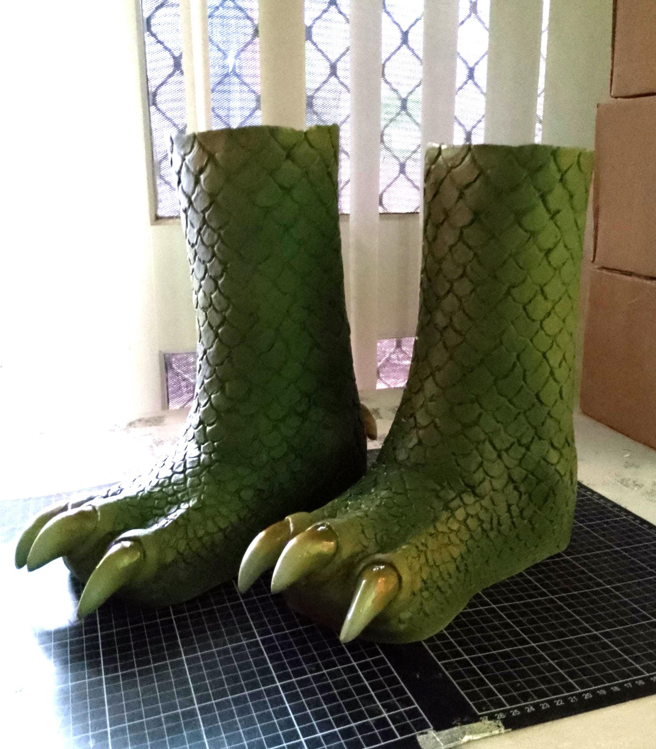Bossk Reptilian Feet Cosplay Costume Halloween Adult Shoe size up to 13