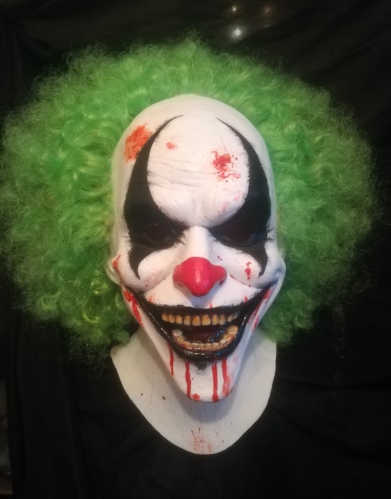 Buy Evil Laugh Psycho Clown Latex Mask Horror Psycho Circus