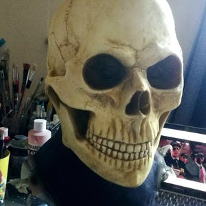 Schädelmaske, Skeletor Ghost Rider, Vollkopfschädelmaske, Halloweenmaske, Kostüm-Horrormaske Halloween Cosplay