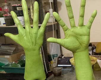 Alien Buitenaards Latex Handen Halloween Cosplay Kostuum Volwassen Groot