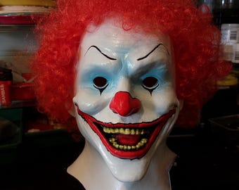 Evil Rotten Ronnie Clown Masker: Handgemaakt latex horrorrekwisiet