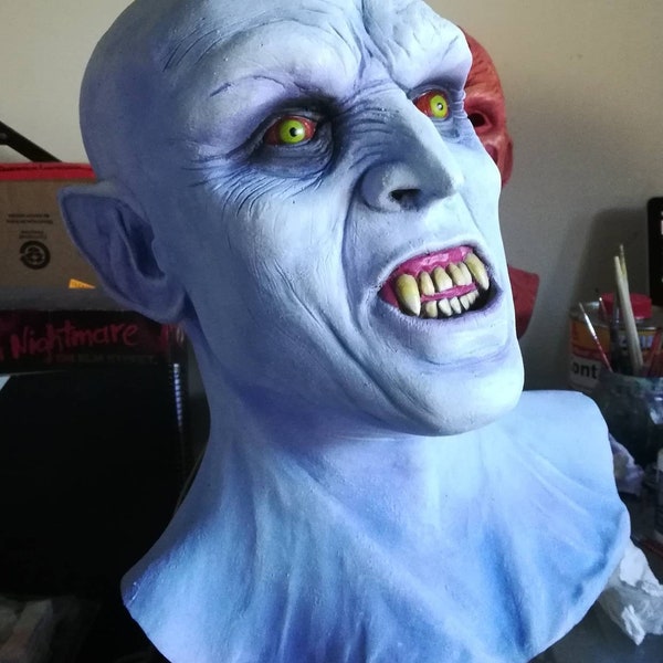 Nosferatu Dracula Latex Mask Halloween Horror Cosplay Costume Prop Bust Adult Full Head