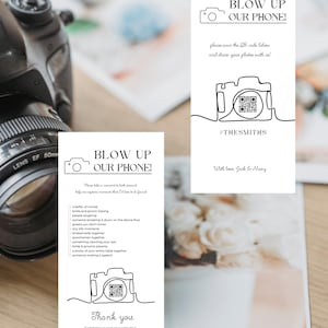Wedding Photo Scavenger Hunt Template – Editable Canva QR Code Sign (4x8 Printable)