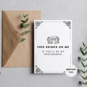 Timeless Style: Black and White Wedding Party Invitation