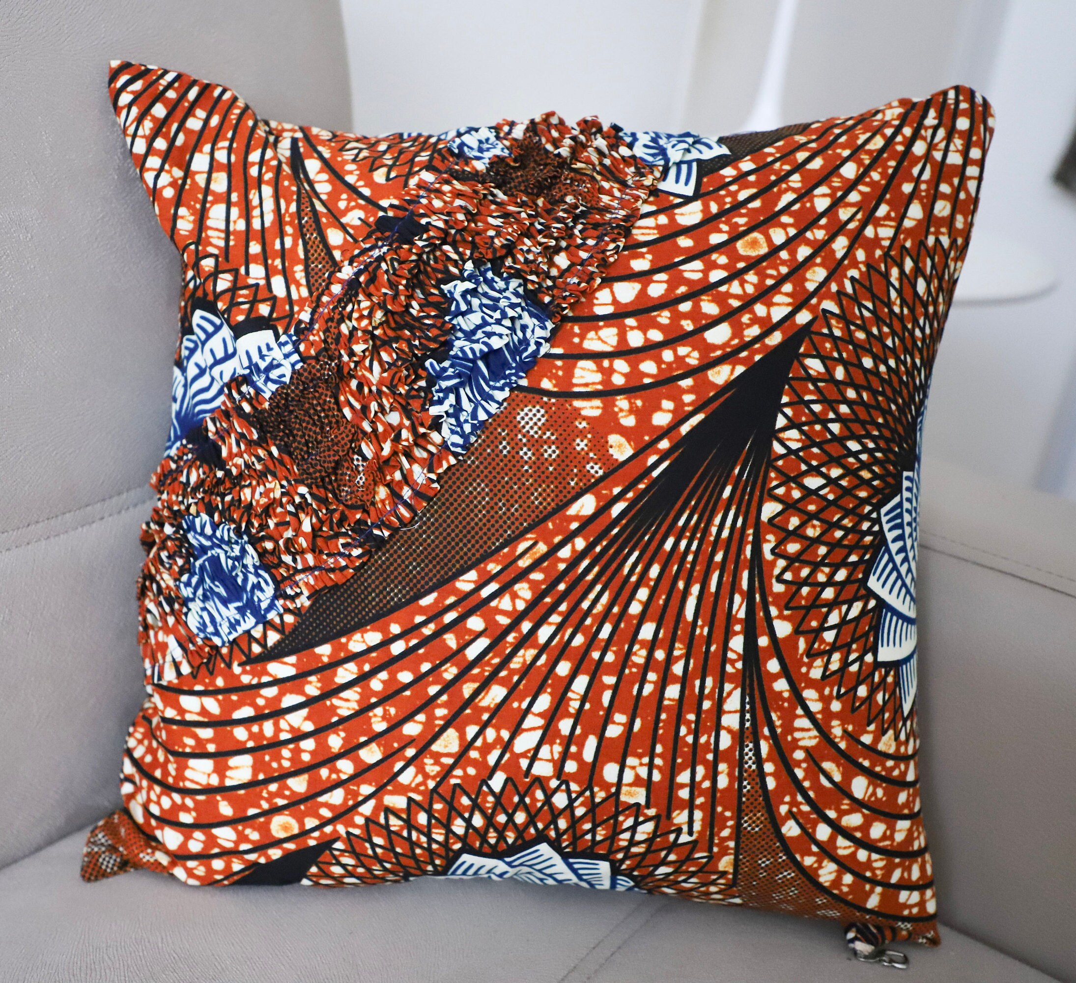 Coussin en Wax | Déhoussable 4545
