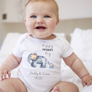 Personalised Fathers Day Baby Grow - 1st Fathers day vest grow - Fathers Day Gift - Gift for Dad - Personalised Fathers Day Outfit