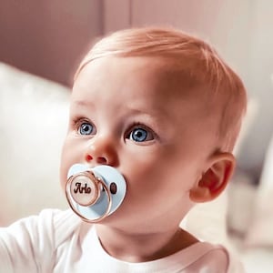 Pacifier - New Baby Gift - Personalised Gift For Baby - With Optional Gold Keepsake Box