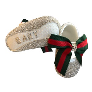 Baby Girl Gift Set -Baby Shoes & Headband - Bling Baby - Bling Baby Bow - Baby Shower Ideas - Personalized Baby Girl Gift