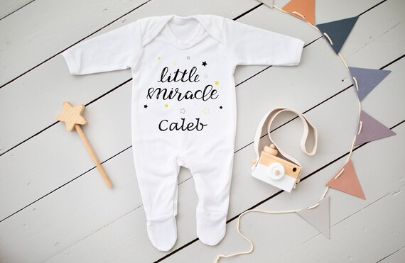 Little Miracle Pregnancy Announcement Bodysuit - Baby Onesie For Surprise Reveals