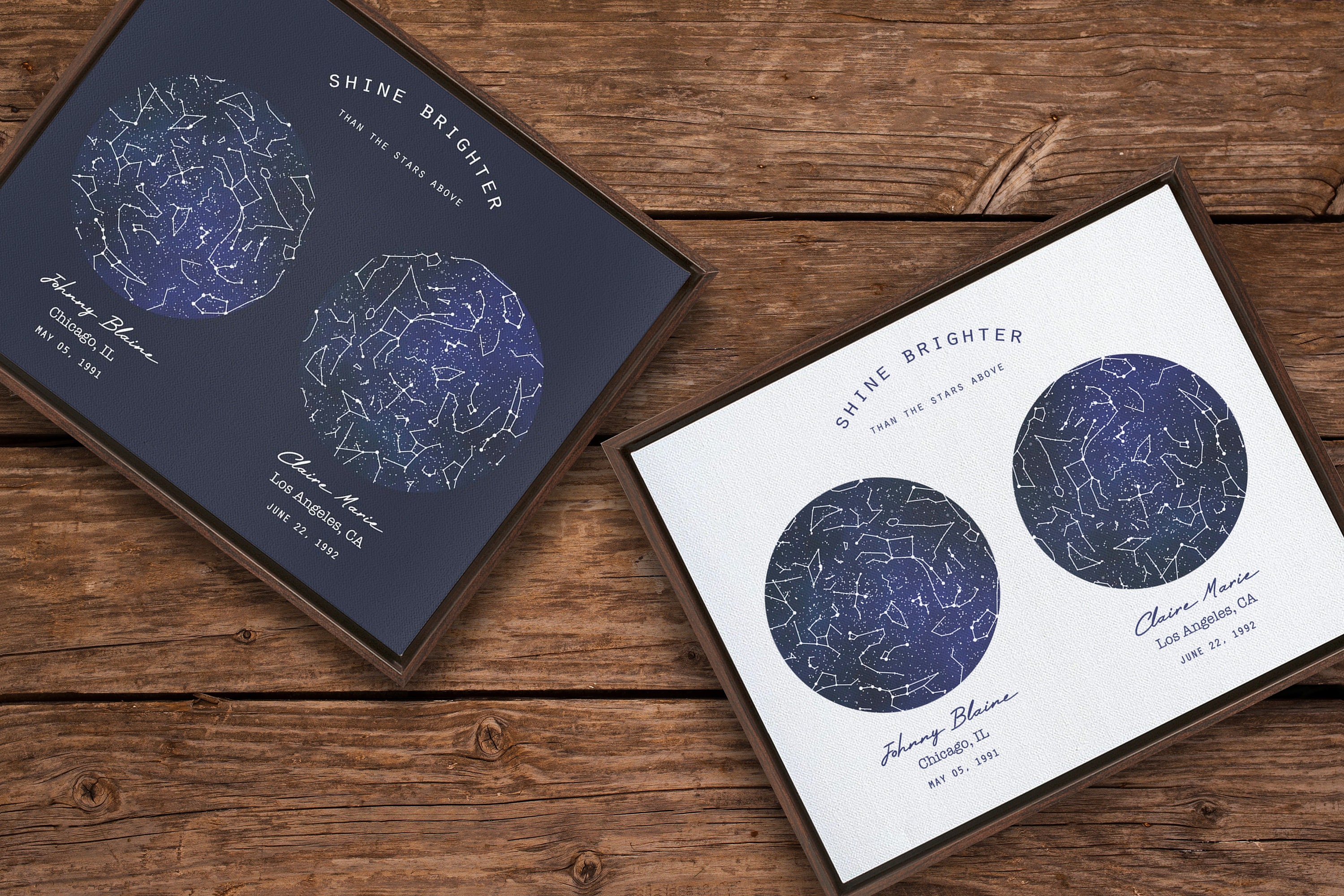 Star map Custom Star map 2 Sky Star Maps Constellation | Etsy