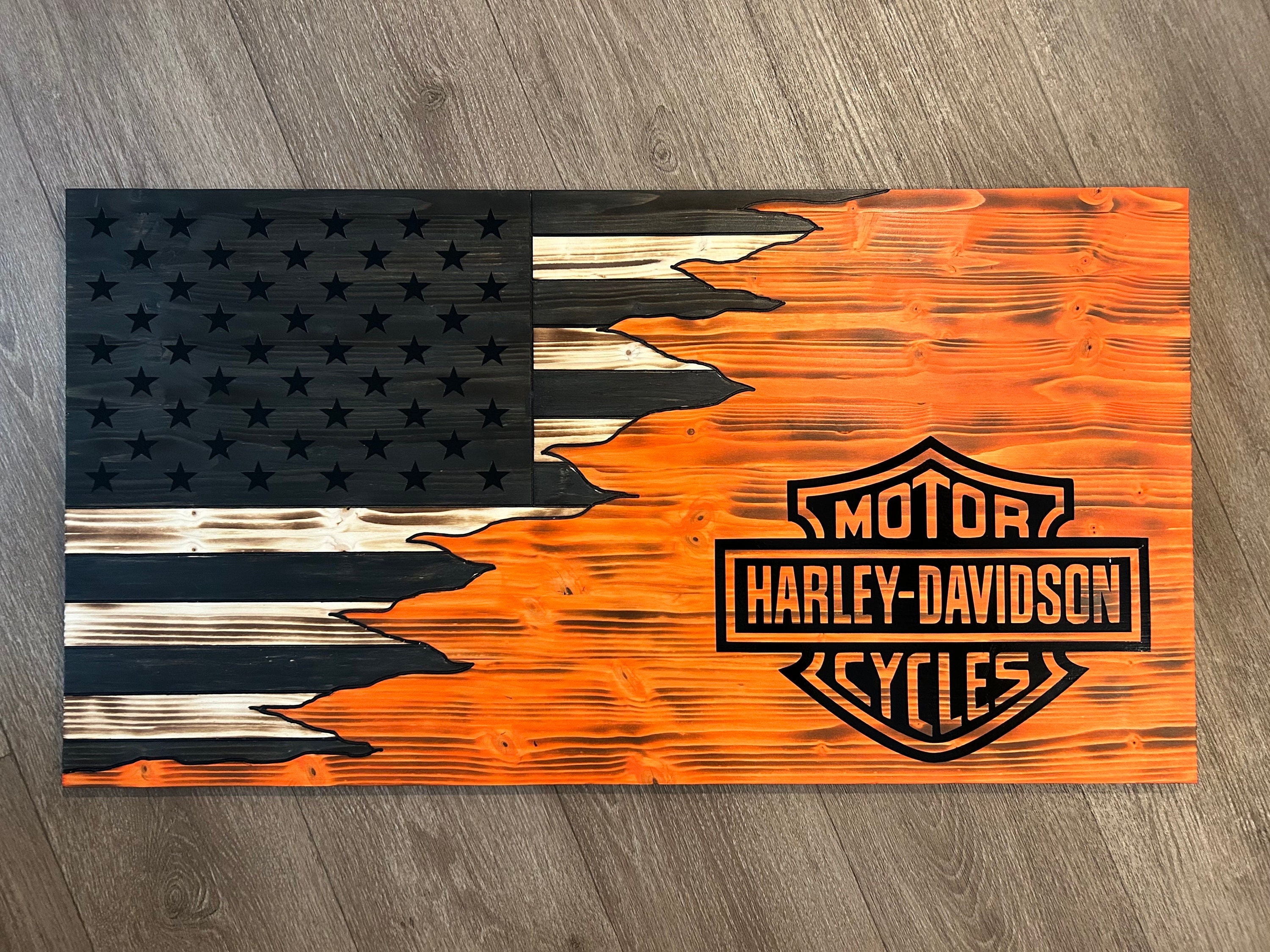 Harley Davidson American Flag
