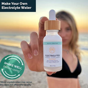 Rich Concentrate Electrolyte Water Hydration Drops Supplement, Natural Mineral, Enrich Your Water During & Post-Workout image 1