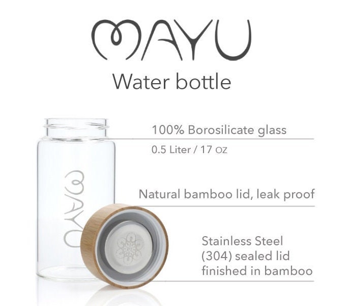 50 oz 1.5 L Leak Free Design Everyday Use and Non-Toxic Hydration for Travel MAYU Travel Water Bottle with Bamboo Lid Eco Friendly & BPA Free Borosilicate Glass Water Bottle 50 oz 1.5 L Leak Free Design Everyday Use and Non-Toxic Hydration for Travel MAYU Travel Water Bottle with Bamboo Lid Eco Friendly & BPA Free Borosilicate Glass Water Bottle