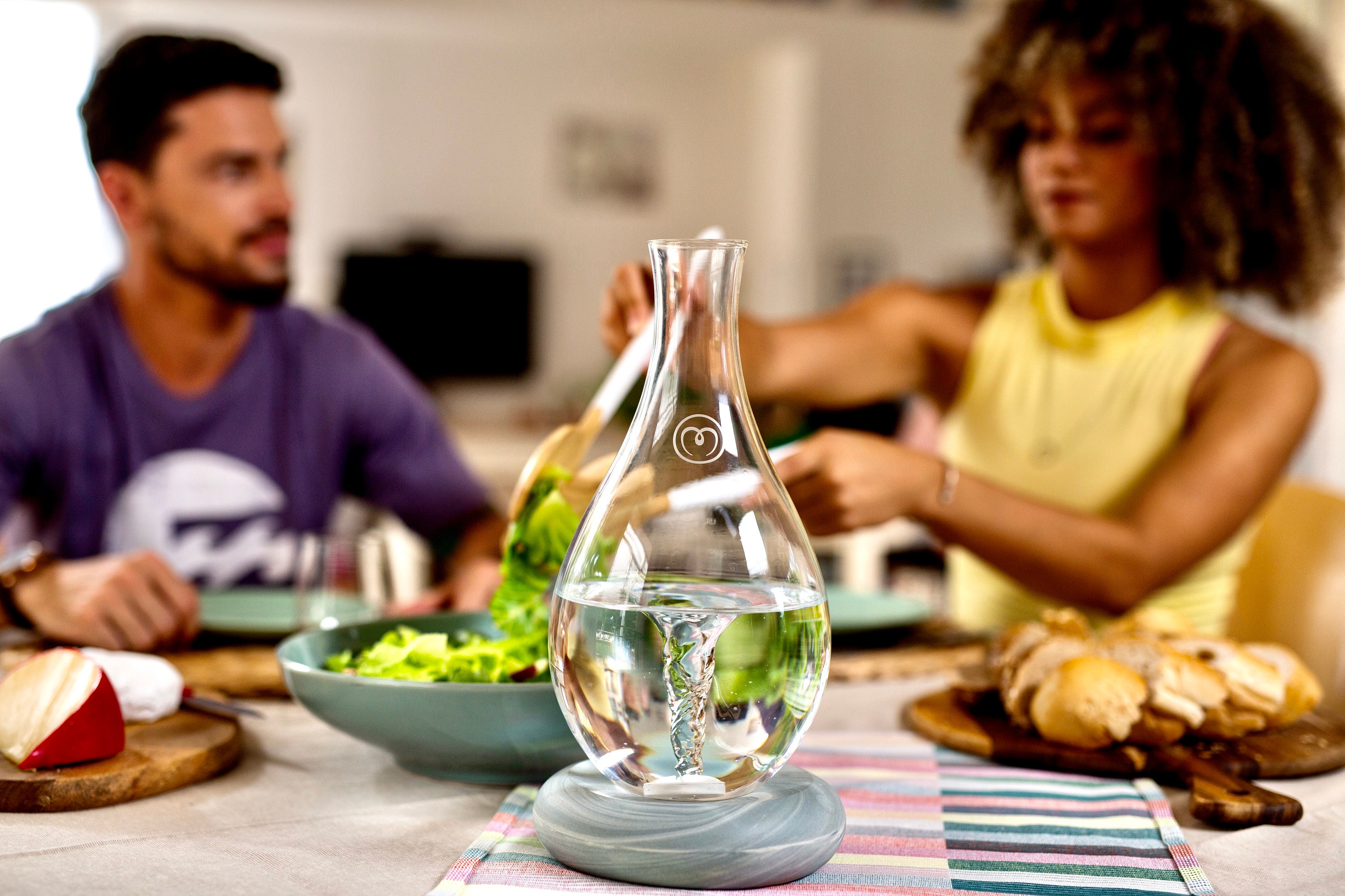 MAYU Swirl Structured Water Pitcher with Innovative Vortex