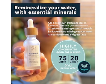 Mayu Trace Mineral Supplements, Rich Concentrate Multimineral Essential Blend Drops for Immune Support & Alkaline Water.