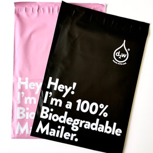 Medium (10&#39;&#39; x 13&#39;&#39;) Biodegradable Shipping Bags, Compostable Poly Mailers with Eco Friendly Packaging Envelopes
