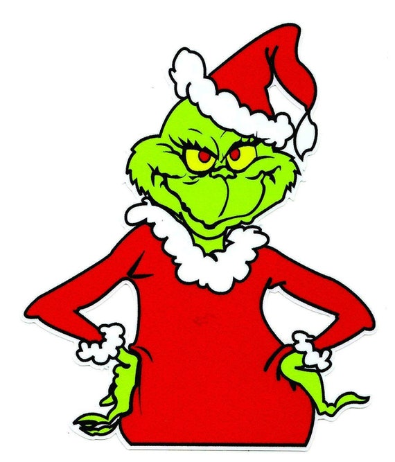 GRINCH 4 VINYL DECAL Etsy