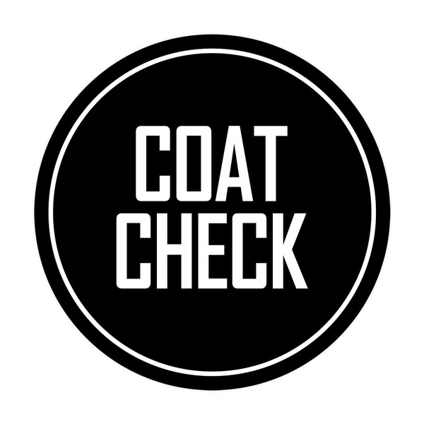 Coat Check Sign - Etsy