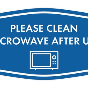 Fancy Please Clean Microwave After Use Vector Sign Kitchen Signs ...