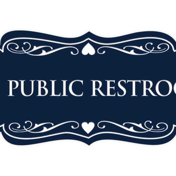 Designer No Public Restroom Sign