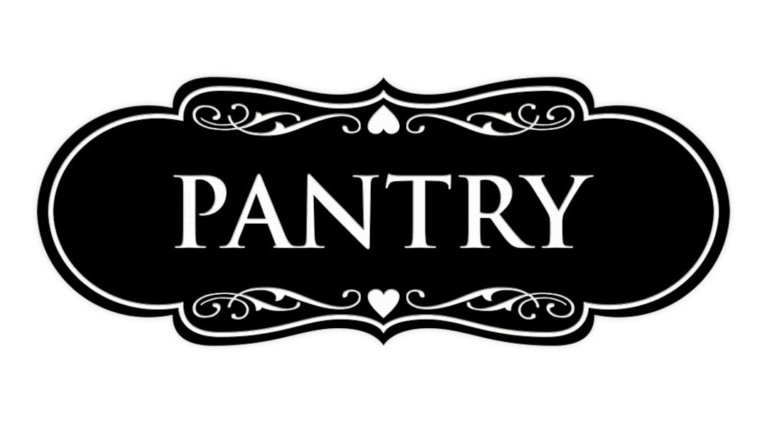 Designer Pantry Wall or Door Sign Etsy