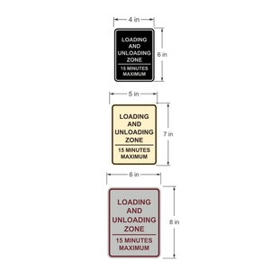 Portrait Round Loading and Unloading Zone 15 Minutes Maximum - Etsy
