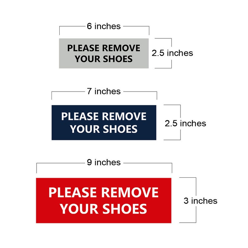 Basic Please Remove Your Shoes Sign Etsy