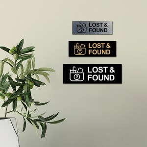 Basic Lost and Found Wall or Door Sign - Etsy