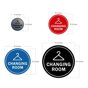 Signs Bylita Circle Changing Room Sign - Etsy