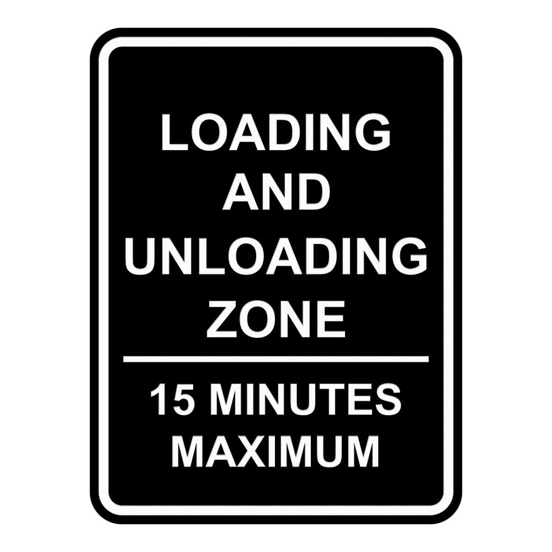 Portrait Round Loading and Unloading Zone 15 Minutes Maximum - Etsy