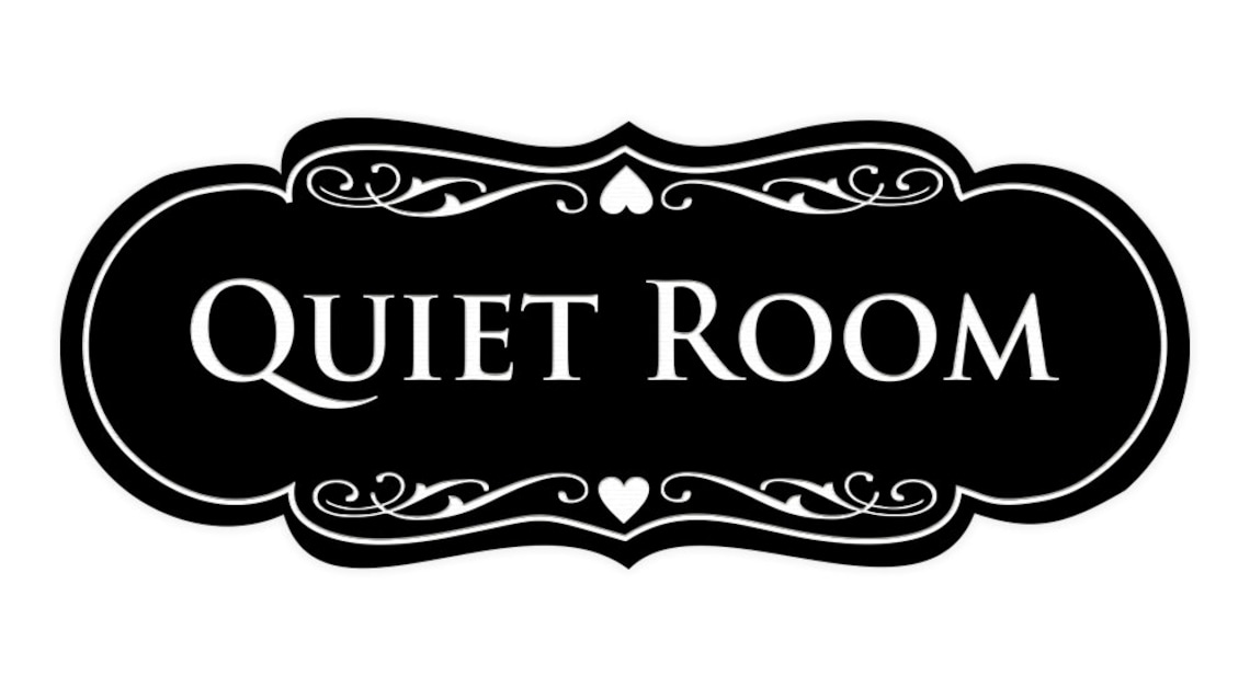 Signs Bylita Designer Quiet Room Sign Etsy